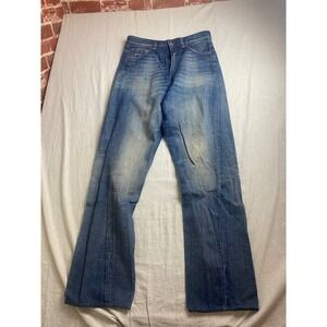 MM6 Maison Margiela Jeans Women's 6 Medium Blue Wide Leg Relaxed Fit Pockets